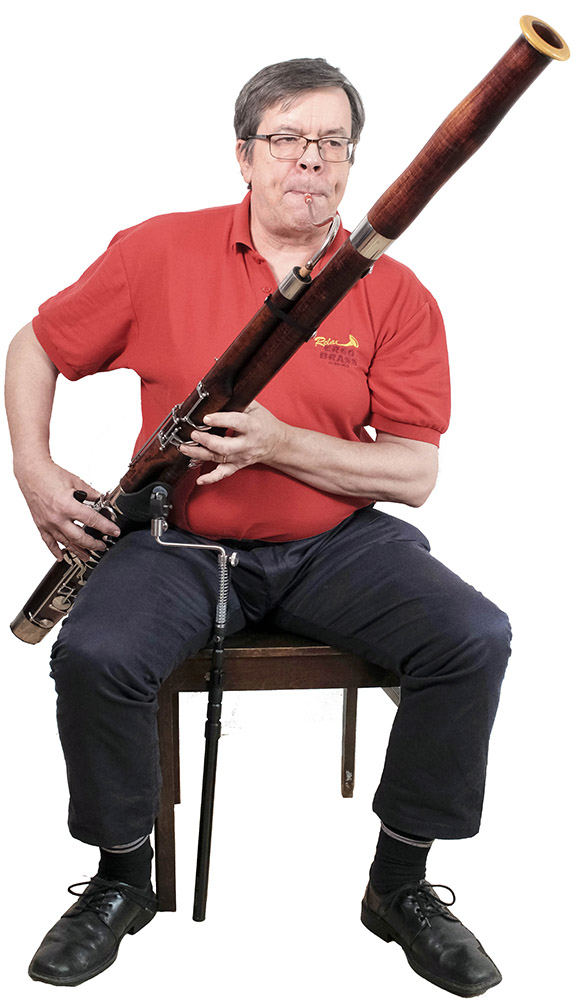 ERGObassoon sitting with bended rod